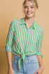 STRIPE BUTTON TOP